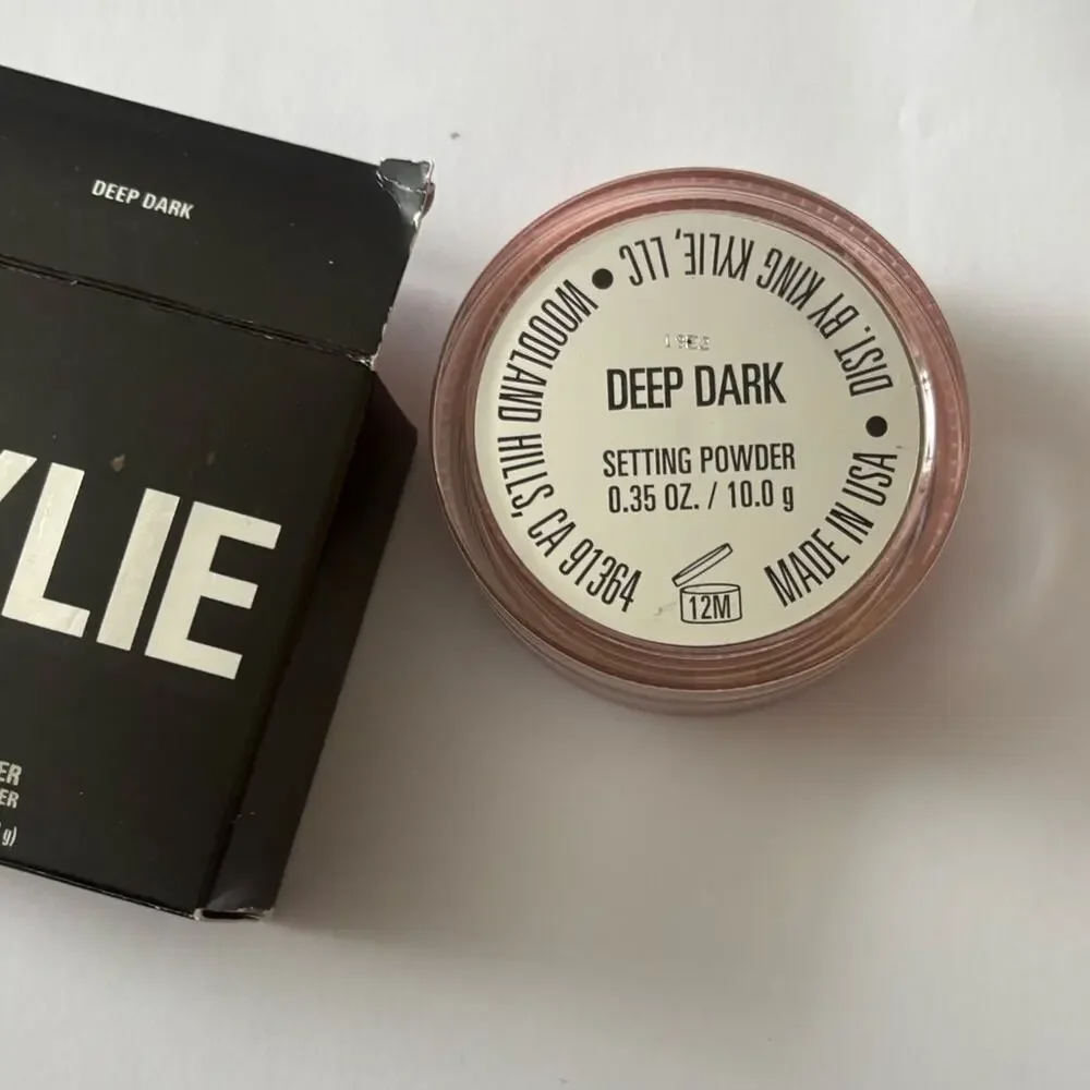 NWT Kylie cosmetics setting powder in shade deep dark